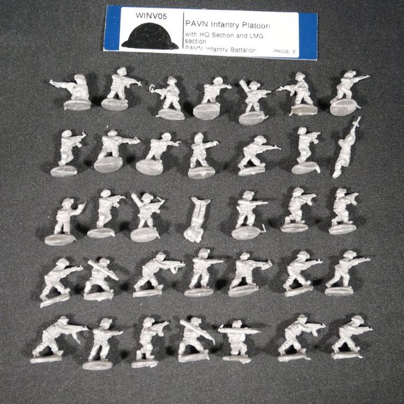 Flames of War Vietnam 15mm PAVN Infantry Platoon WINV05 lot 4 - Picture 1 of 7